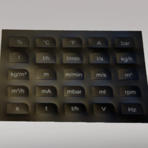 7031 Label sheet with engineering units